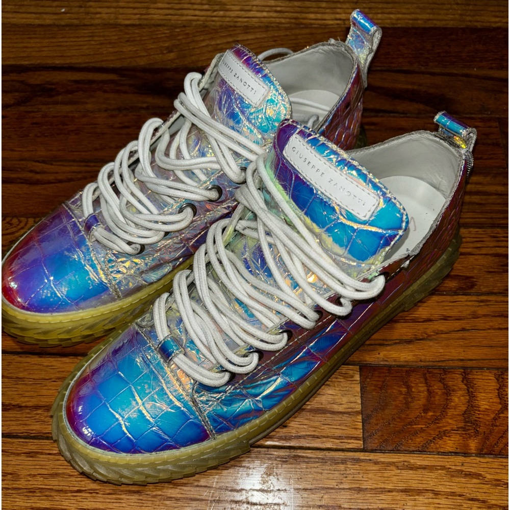 Giuseppe Zanotti “BLABBER” Scale Print Leather Sneakers